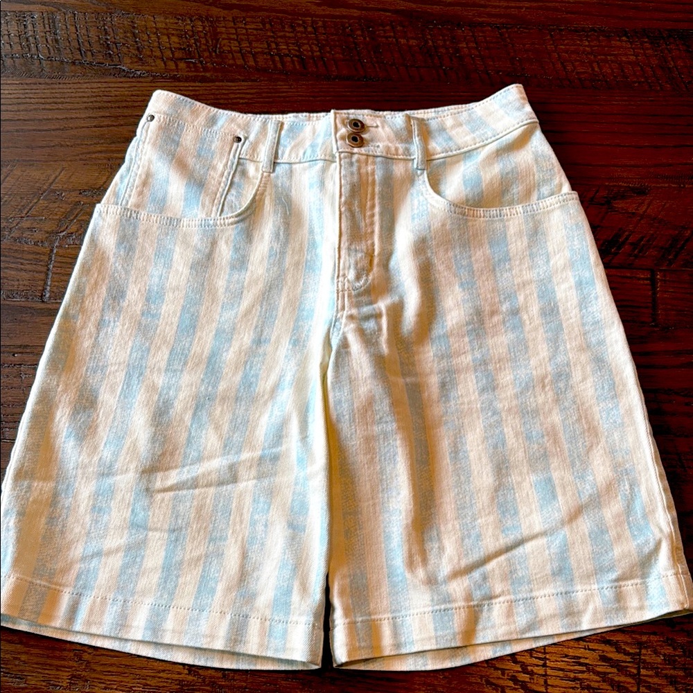 Maeve long denim shorts